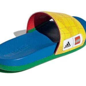 adidas Adilette Comfort x LEGO Kids Slides Size 4 New